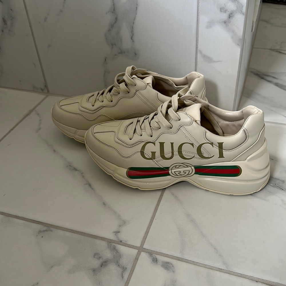 Gucci Rhyton Logo Sneakers (Size 40)